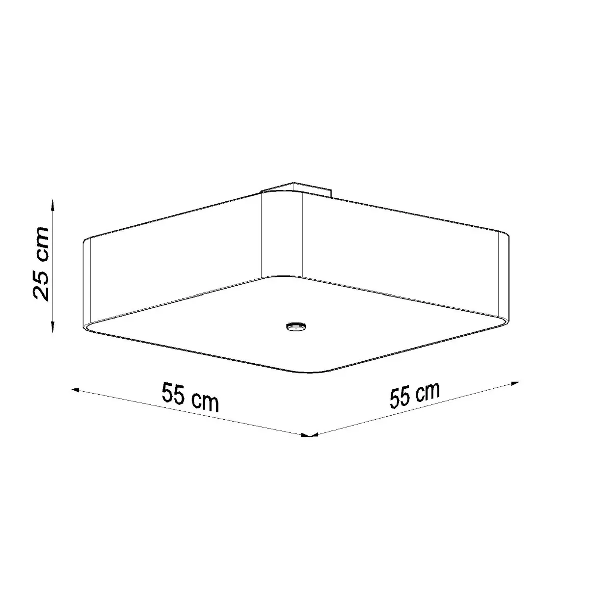 Plafon LOKKO 55 czarny SL.0826 - Sollux Lighting - obrazek 5