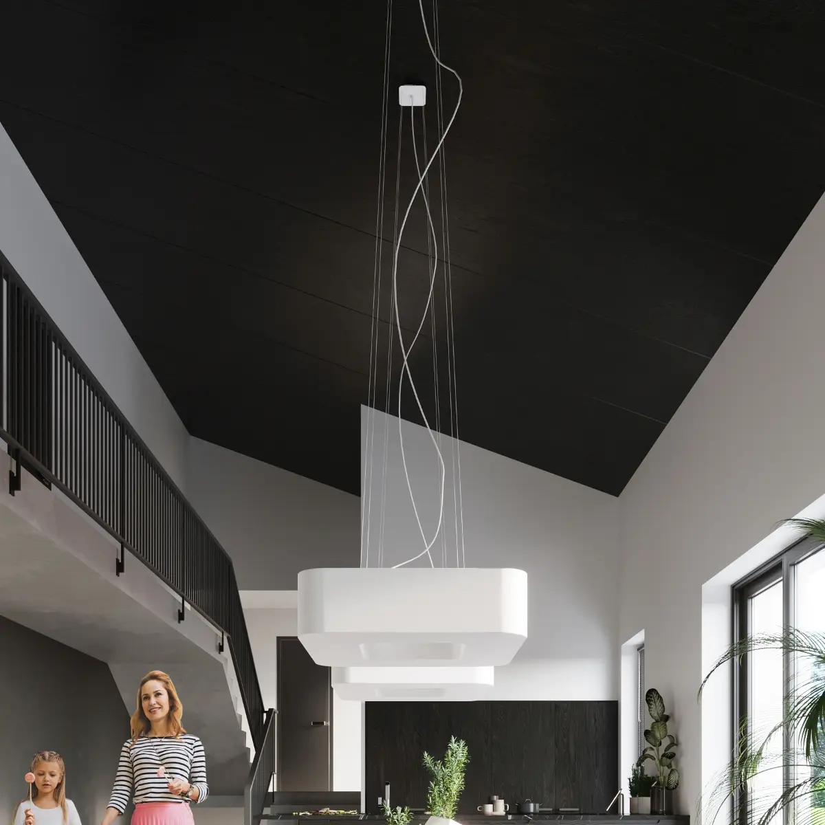 Żyrandol URANO 80 biały SL.0827 - Sollux Lighting - obrazek 8
