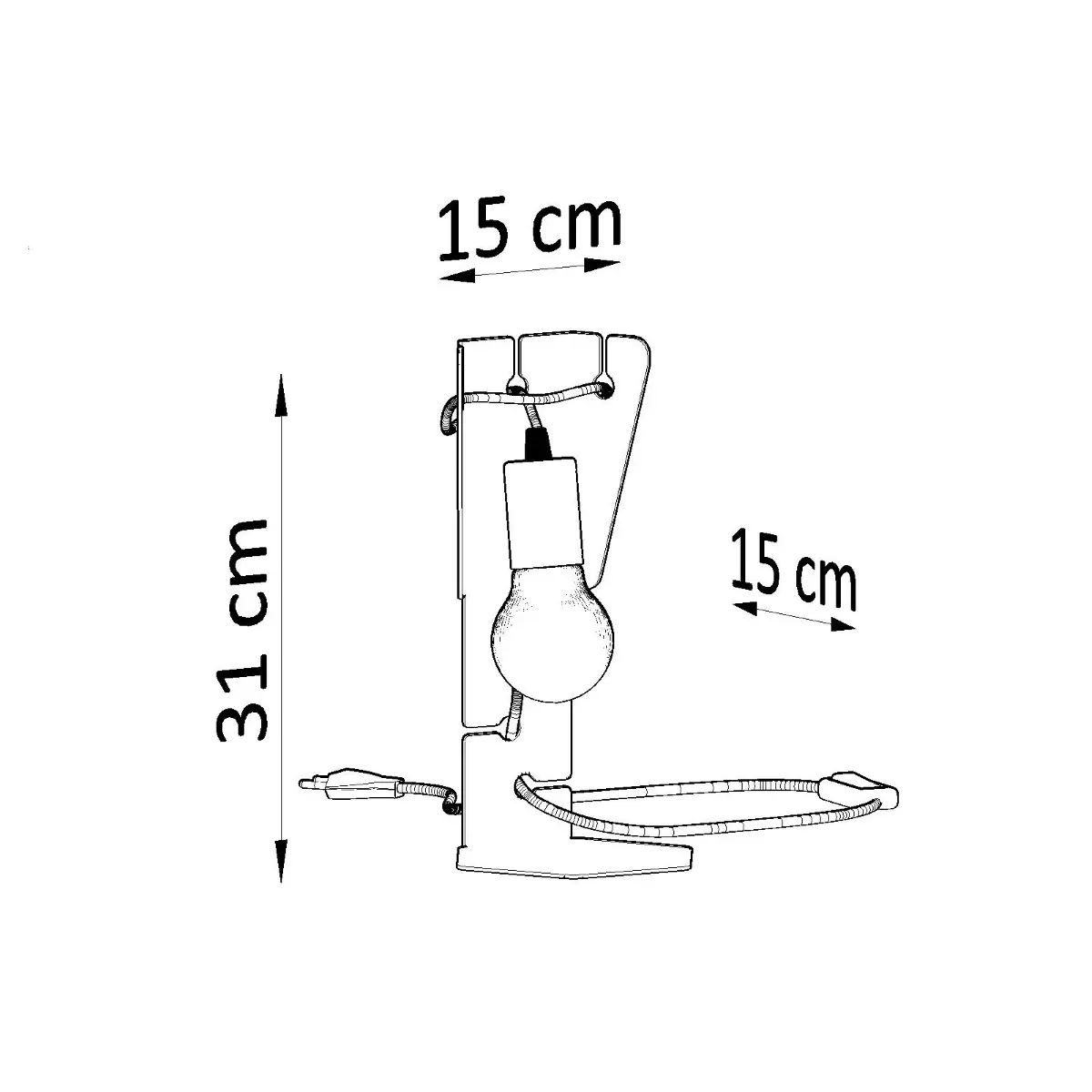 Lampa biurkowa ARBY biała SL.0879 - Sollux Lighting - obrazek 5