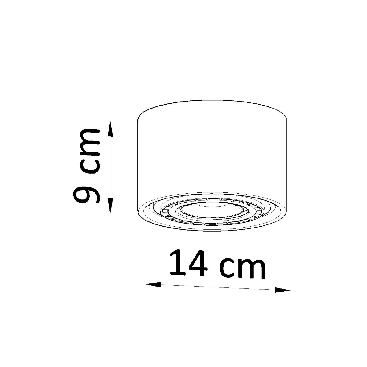 Plafon BASIC 1 beton SL.0881 - Sollux Lighting - obrazek 5