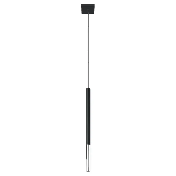 Lampa wisząca MOZAICA 1 czarny/chrom SL.0885 - Sollux Lighting