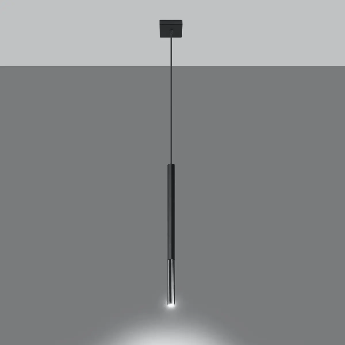 Lampa wisząca MOZAICA 1 czarny/chrom SL.0885 - Sollux Lighting - obrazek 4