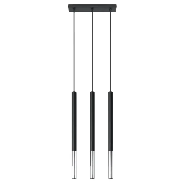 Lampa wisząca MOZAICA 3L czarny/chrom SL.0886 - Sollux Lighting