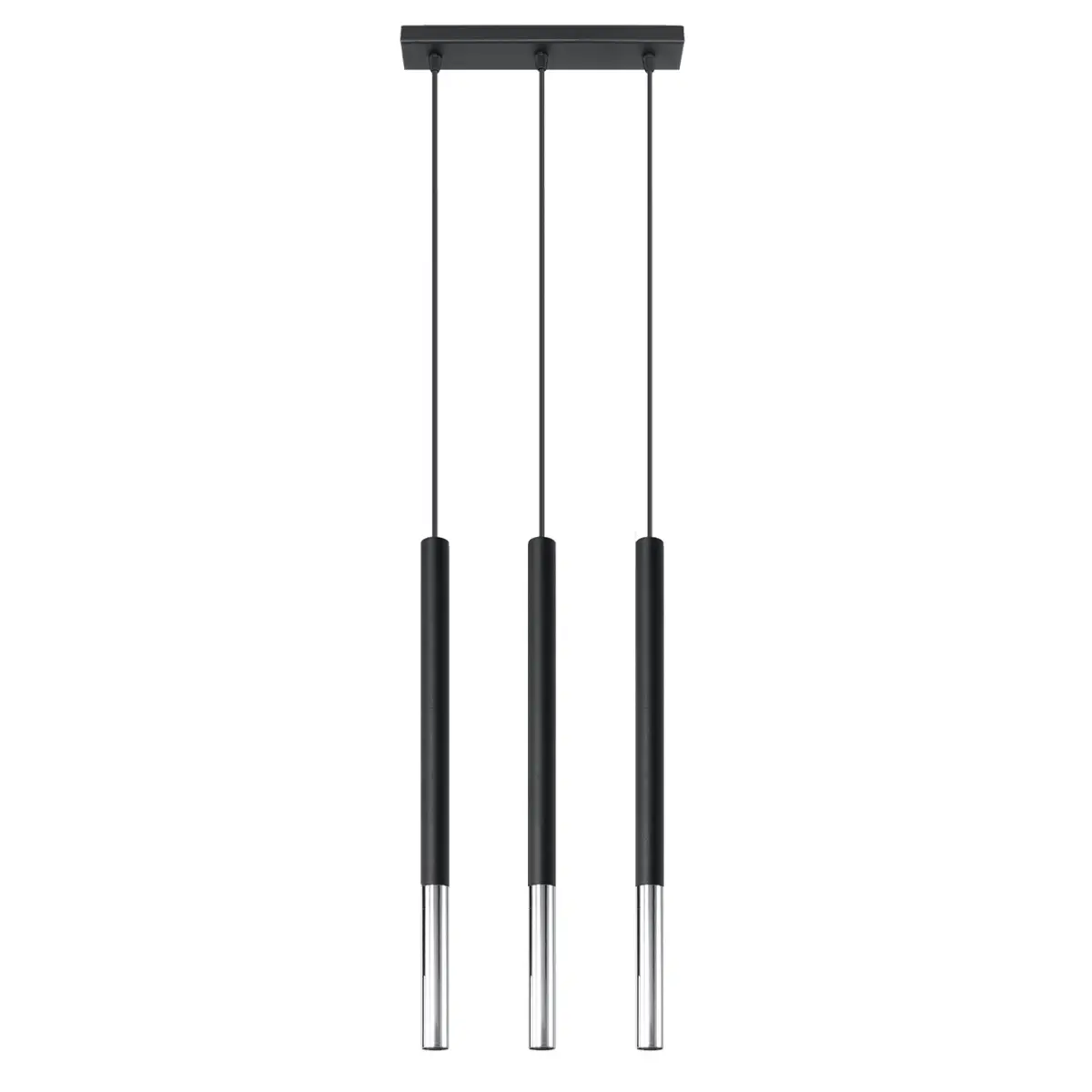 Lampa wisząca MOZAICA 3L czarny/chrom SL.0886 - Sollux Lighting