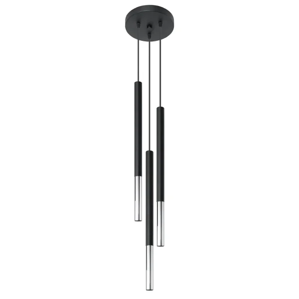 Lampa wisząca MOZAICA 3P czarny/chrom SL.0887 - Sollux Lighting