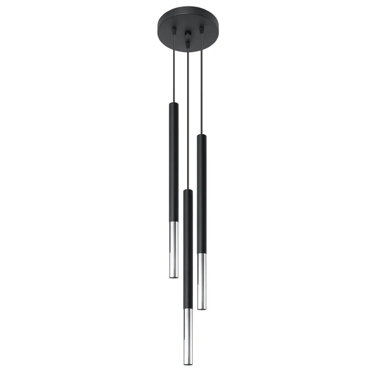 Lampa wisząca MOZAICA 3P czarny/chrom SL.0887 - Sollux Lighting