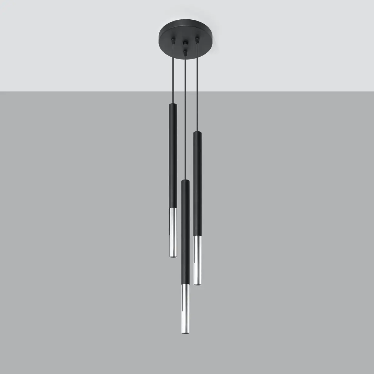 Lampa wisząca MOZAICA 3P czarny/chrom SL.0887 - Sollux Lighting - obrazek 3