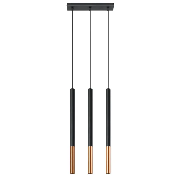 Lampa wisząca MOZAICA 3L czarny/miedź SL.0889 - Sollux Lighting