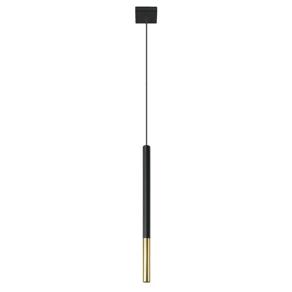Lampa wisząca MOZAICA 1 czarny/złoto SL.0891 - Sollux Lighting