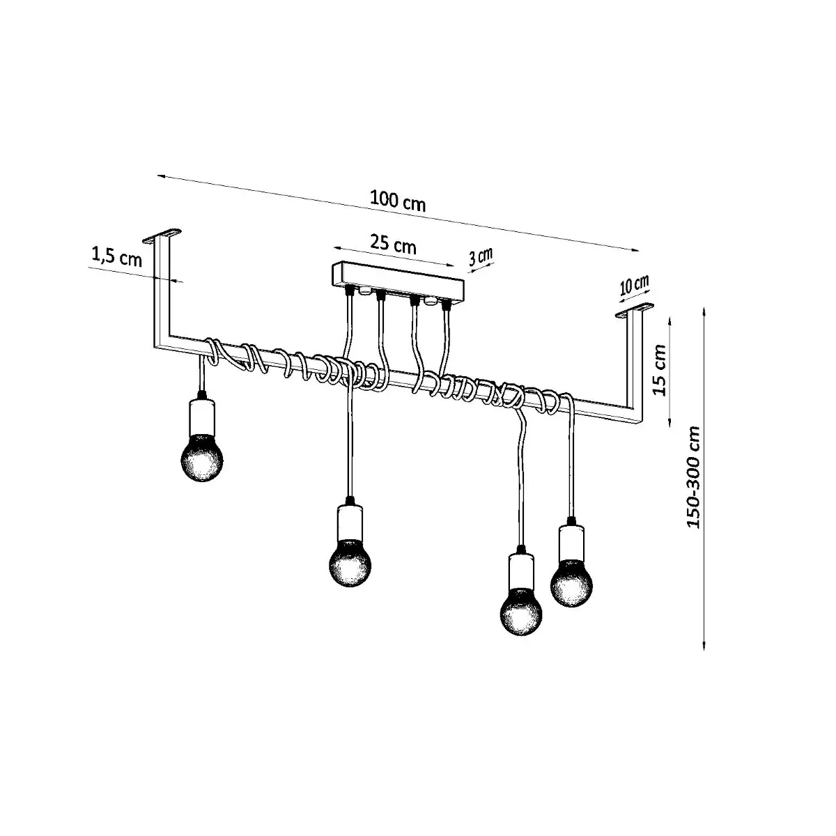 Żyrandol SALAMANCA 4 SL.0895 - Sollux Lighting - obrazek 5