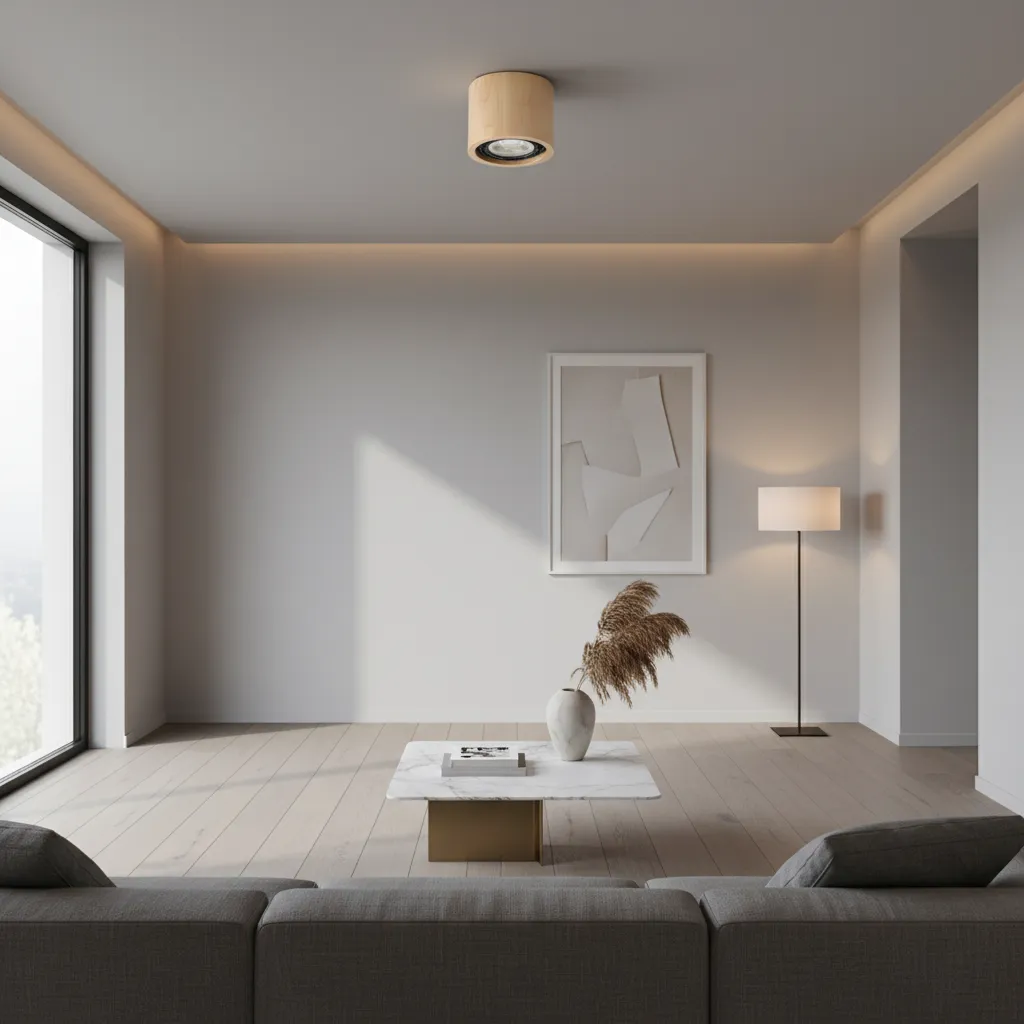 Plafon BASIC 1 naturalne drewno SL.0913 - Sollux Lighting - obrazek 2
