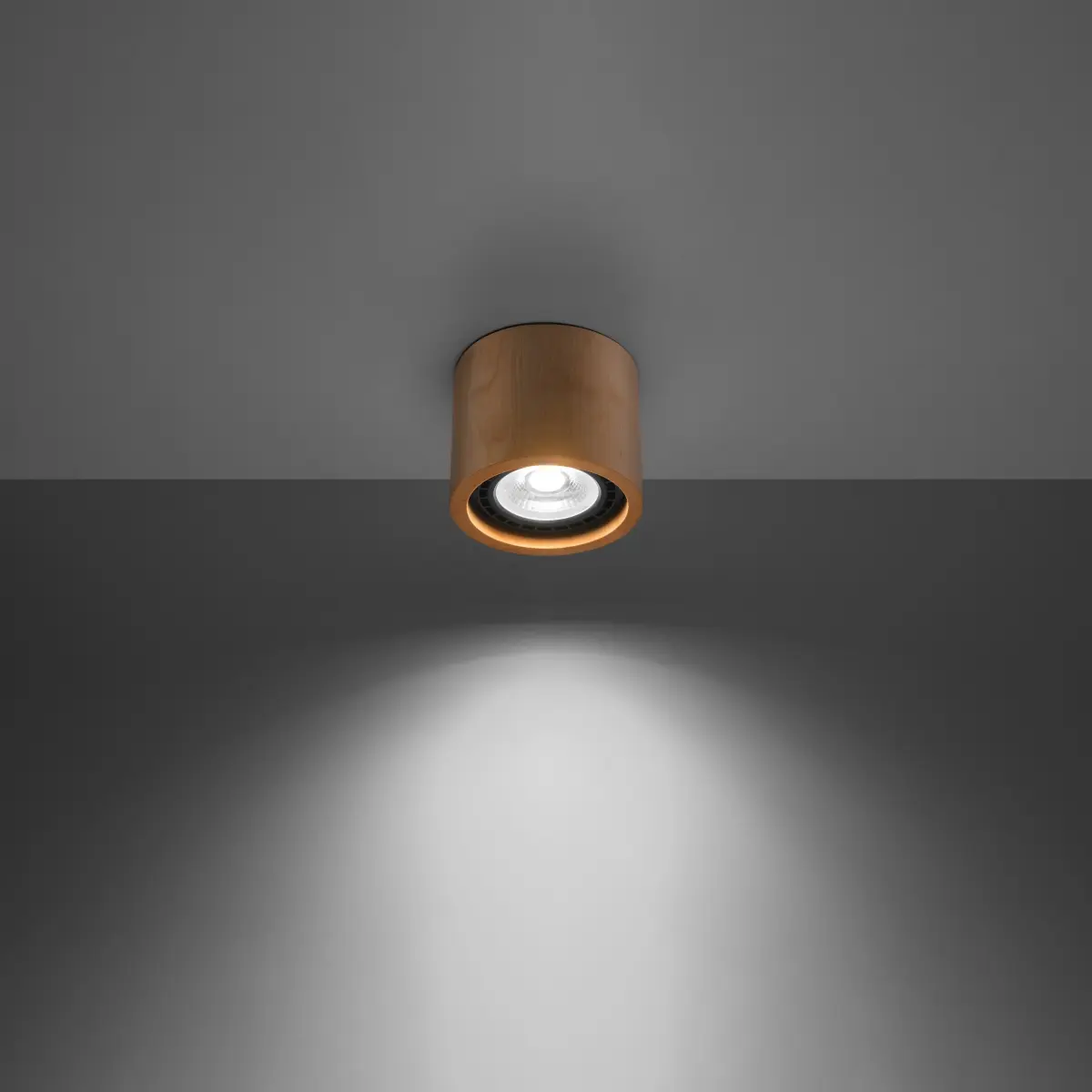 Plafon BASIC 1 naturalne drewno SL.0913 - Sollux Lighting - obrazek 4