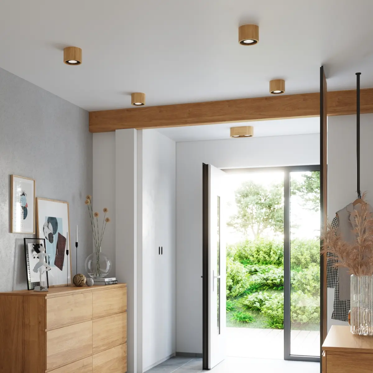 Plafon BASIC 1 naturalne drewno SL.0913 - Sollux Lighting - obrazek 7