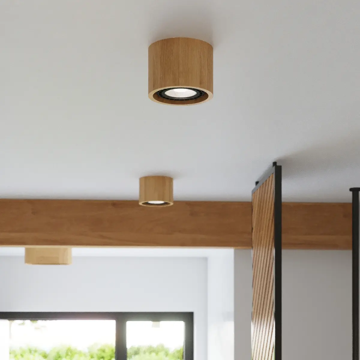 Plafon BASIC 1 naturalne drewno SL.0913 - Sollux Lighting - obrazek 9