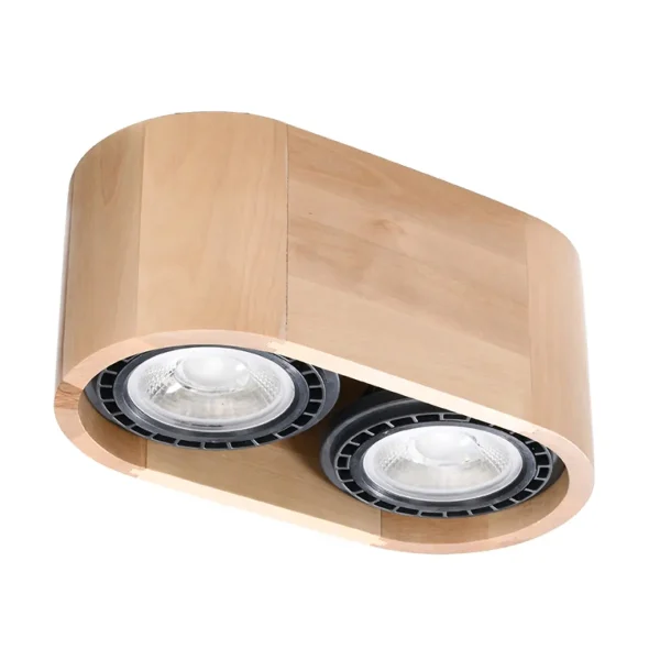 Plafon BASIC 2 naturalne drewno SL.0914 - Sollux Lighting