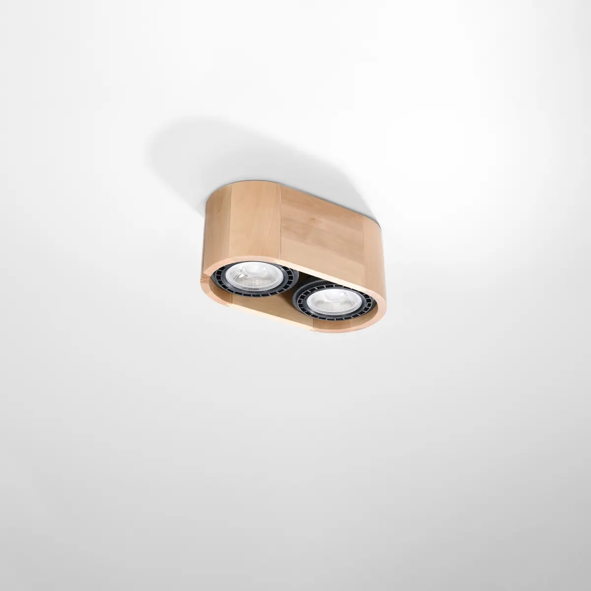 Plafon BASIC 2 naturalne drewno SL.0914 - Sollux Lighting - obrazek 3