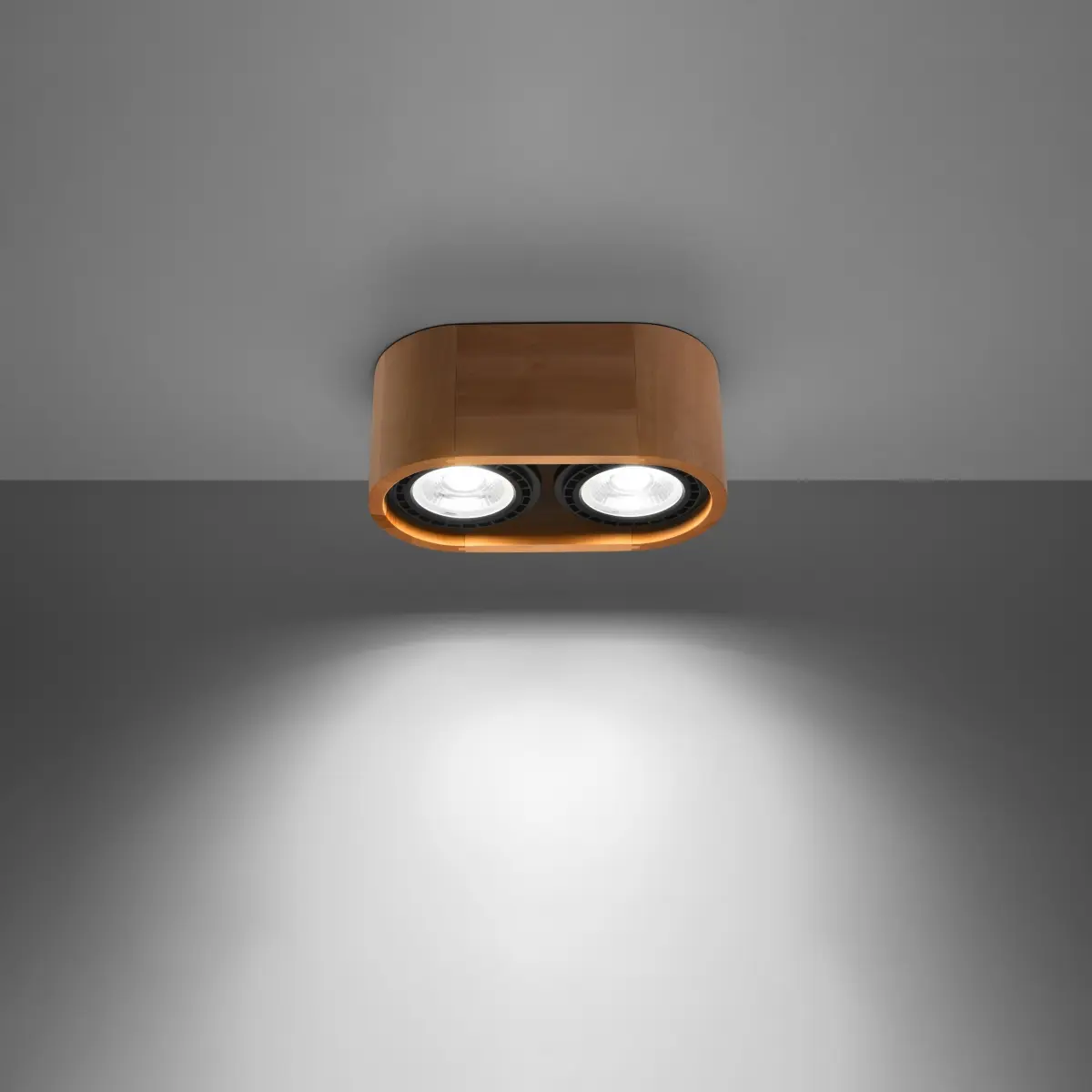 Plafon BASIC 2 naturalne drewno SL.0914 - Sollux Lighting - obrazek 4
