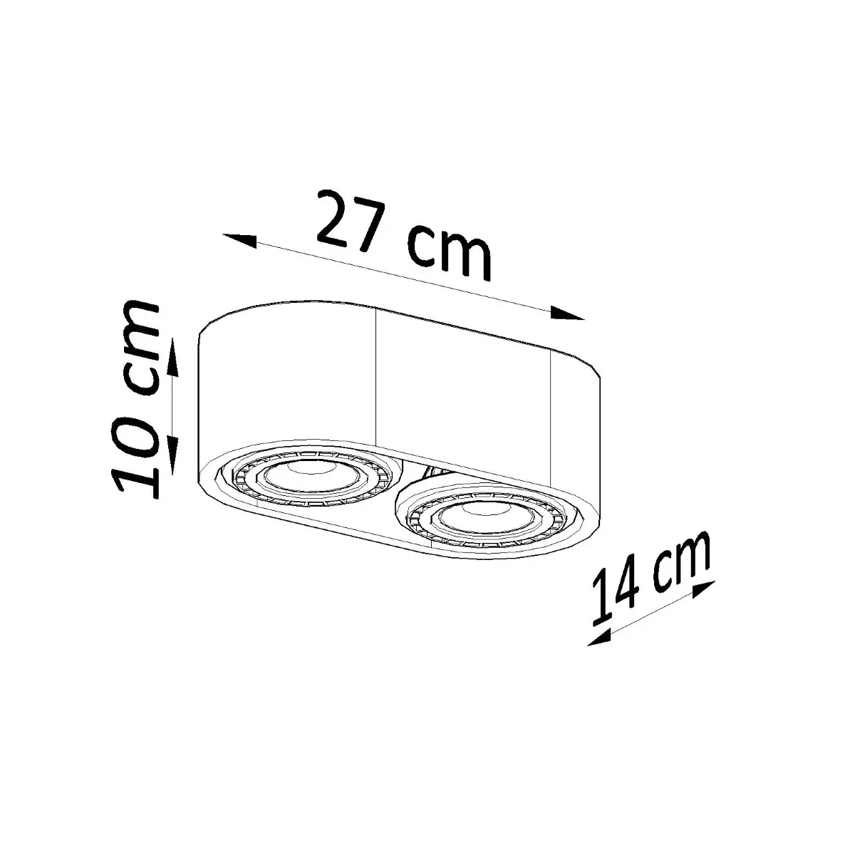 Plafon BASIC 2 naturalne drewno SL.0914 - Sollux Lighting - obrazek 5