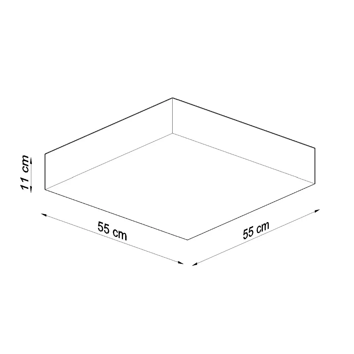 Plafon HORUS 55 szary SL.0921 - Sollux Lighting - obrazek 5