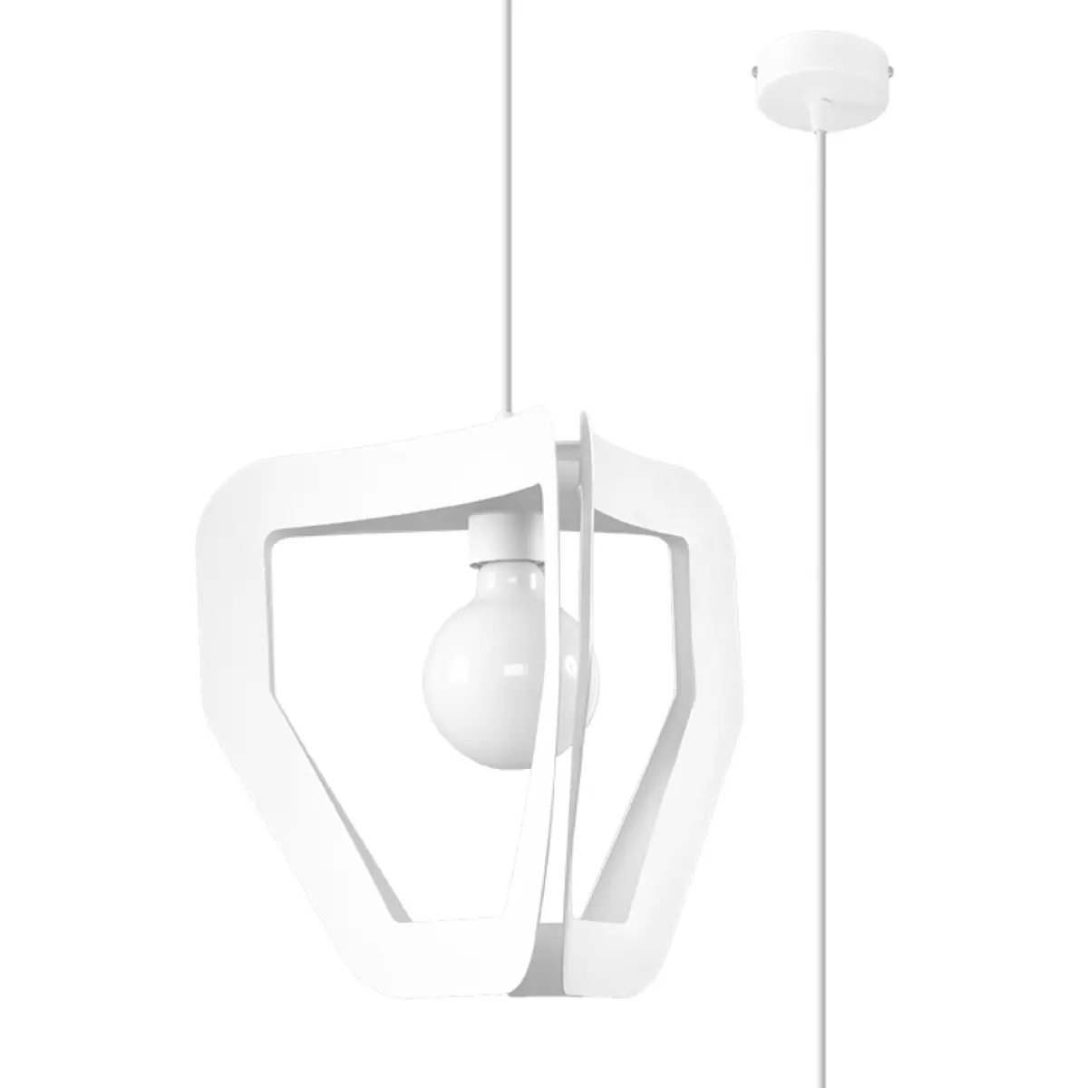 Lampa wisząca TRES biała SL.0929 - Sollux Lighting