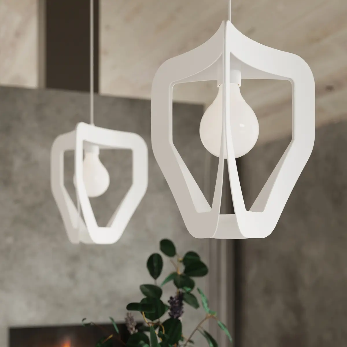 Lampa wisząca TRES biała SL.0929 - Sollux Lighting - obrazek 9