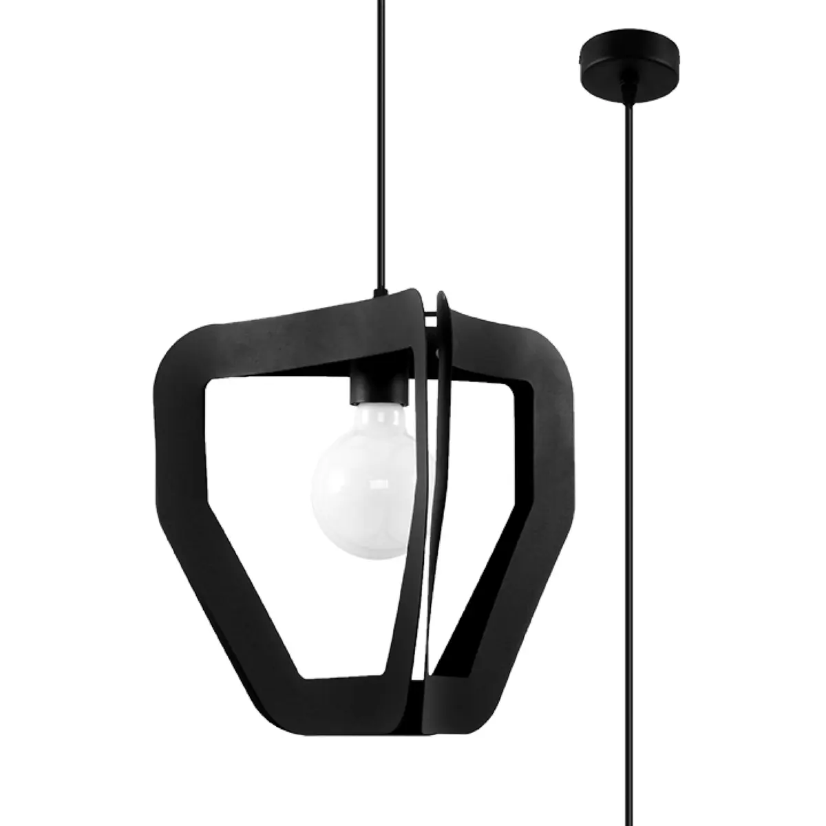 Lampa wisząca TRES czarna SL.0930 - Sollux Lighting