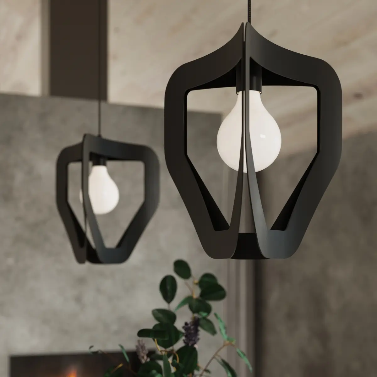 Lampa wisząca TRES czarna SL.0930 - Sollux Lighting - obrazek 9