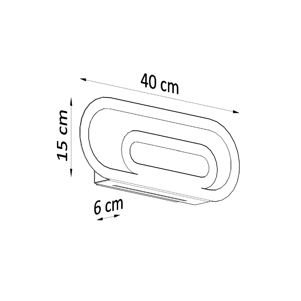 Kinkiet SACCON biały SL.0931 - Sollux Lighting - obrazek 5