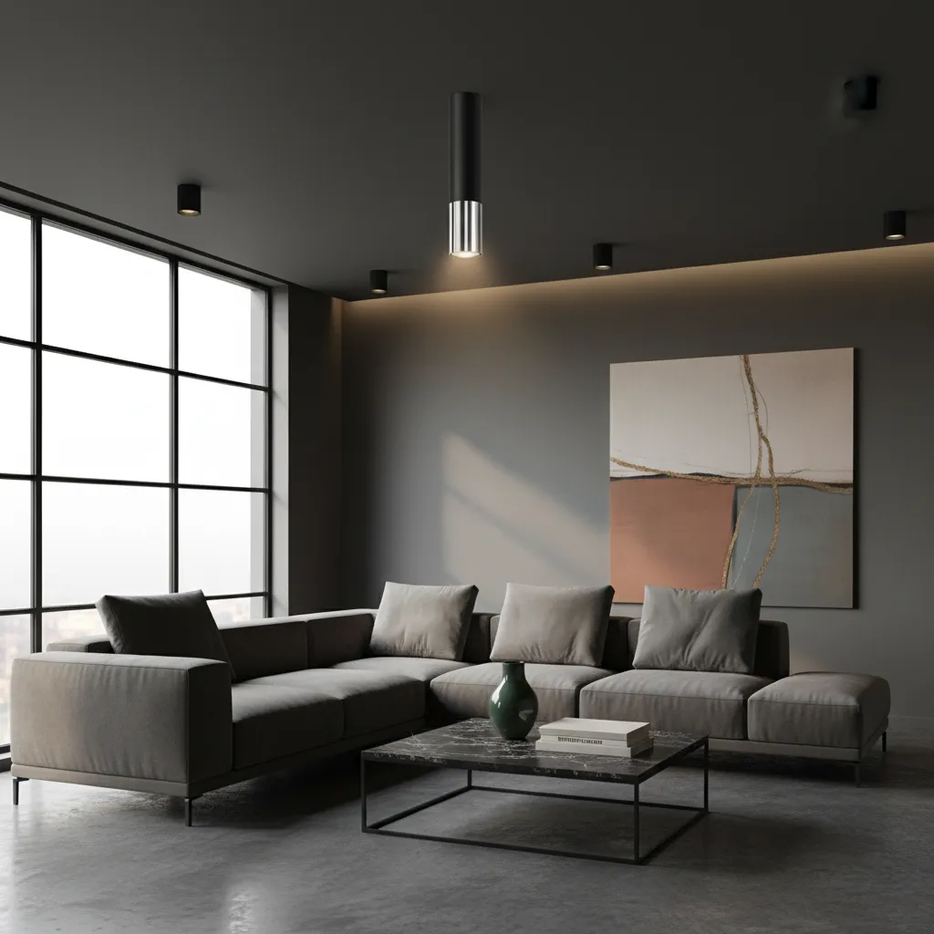 Plafon LOOPEZ czarny/chrom SL.0939 - Sollux Lighting - obrazek 2