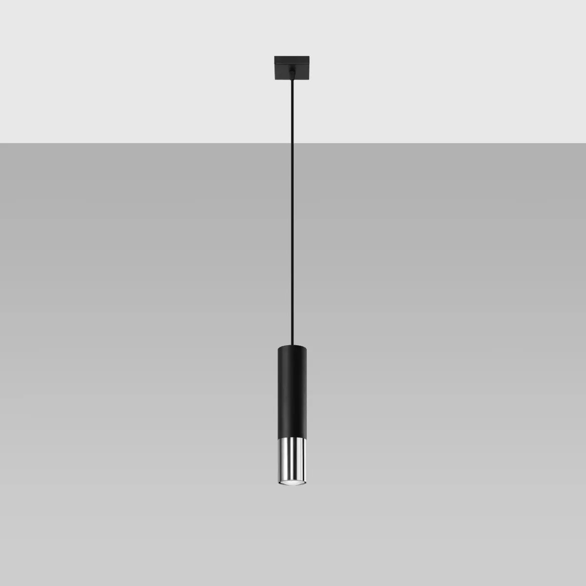 Lampa wisząca LOOPEZ 1 czarny/chrom SL.0940 - Sollux Lighting - obrazek 3