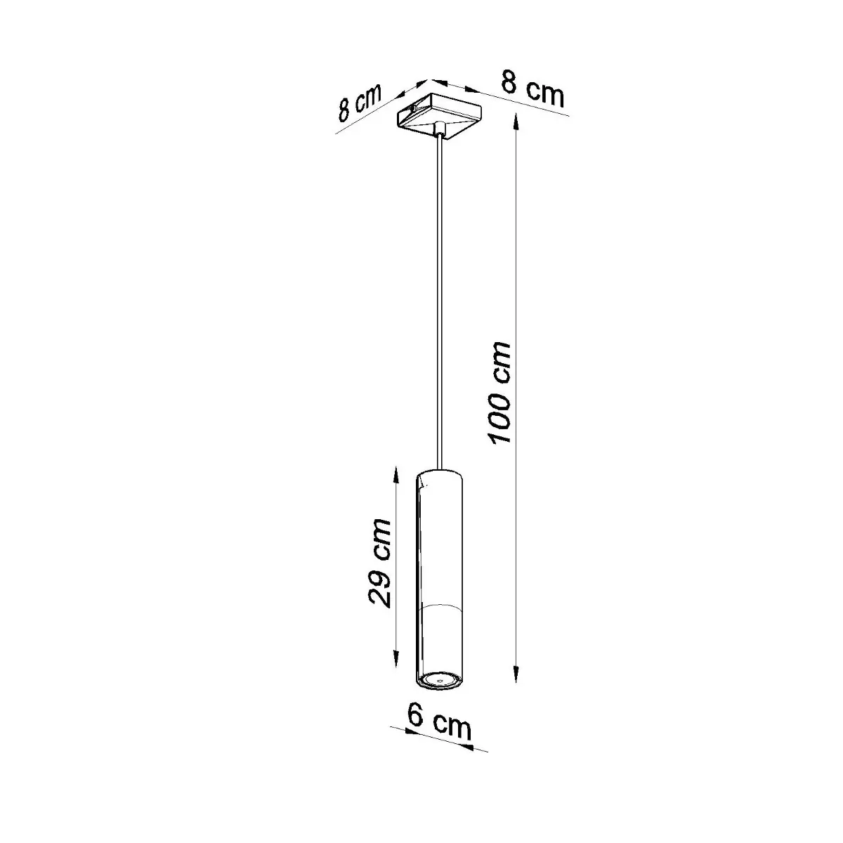 Lampa wisząca LOOPEZ 1 czarny/chrom SL.0940 - Sollux Lighting - obrazek 5