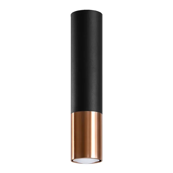 Plafon LOOPEZ czarny/miedź SL.0945 - Sollux Lighting