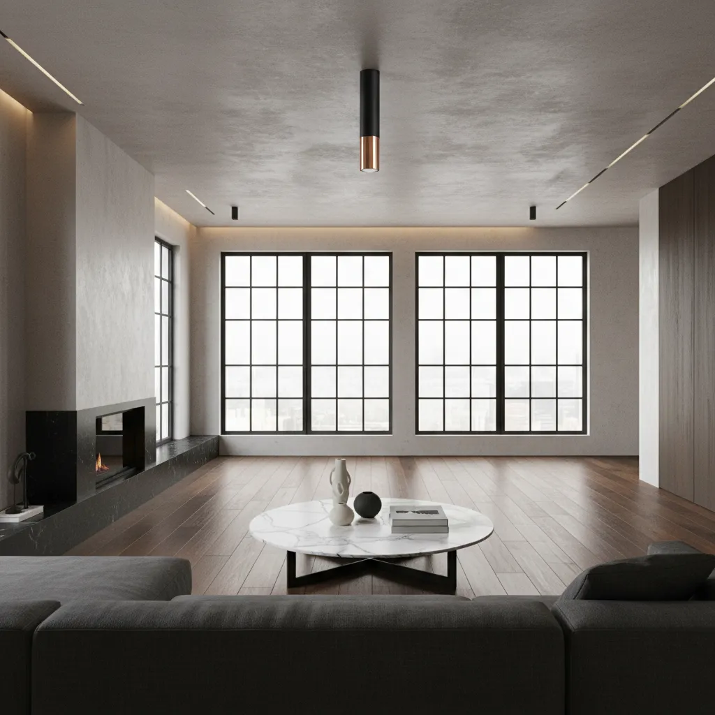 Plafon LOOPEZ czarny/miedź SL.0945 - Sollux Lighting - obrazek 2
