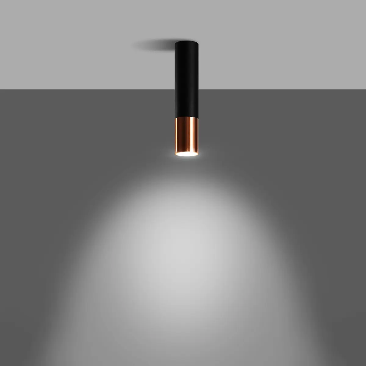 Plafon LOOPEZ czarny/miedź SL.0945 - Sollux Lighting - obrazek 4