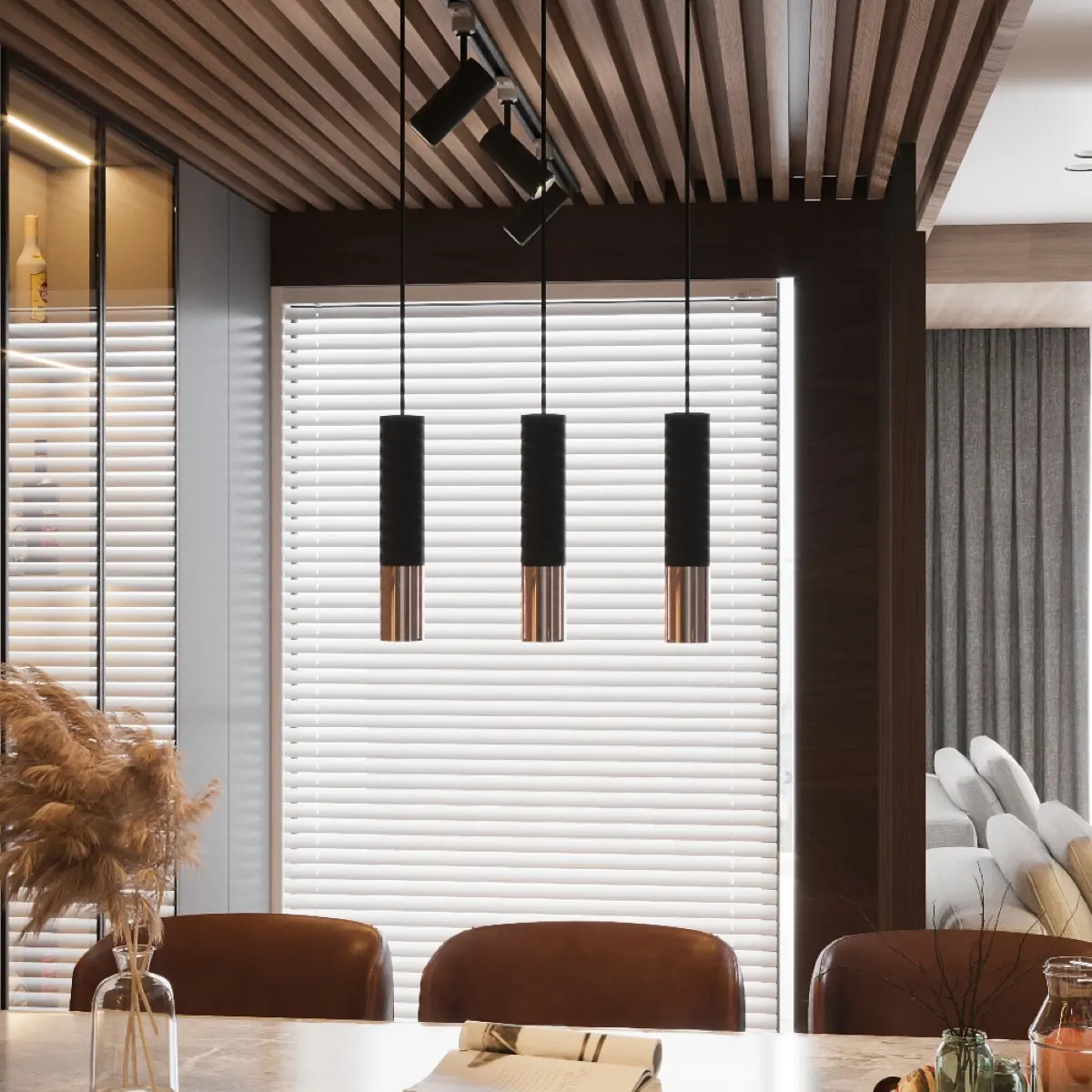 Plafon LOOPEZ czarny/miedź SL.0945 - Sollux Lighting - obrazek 8