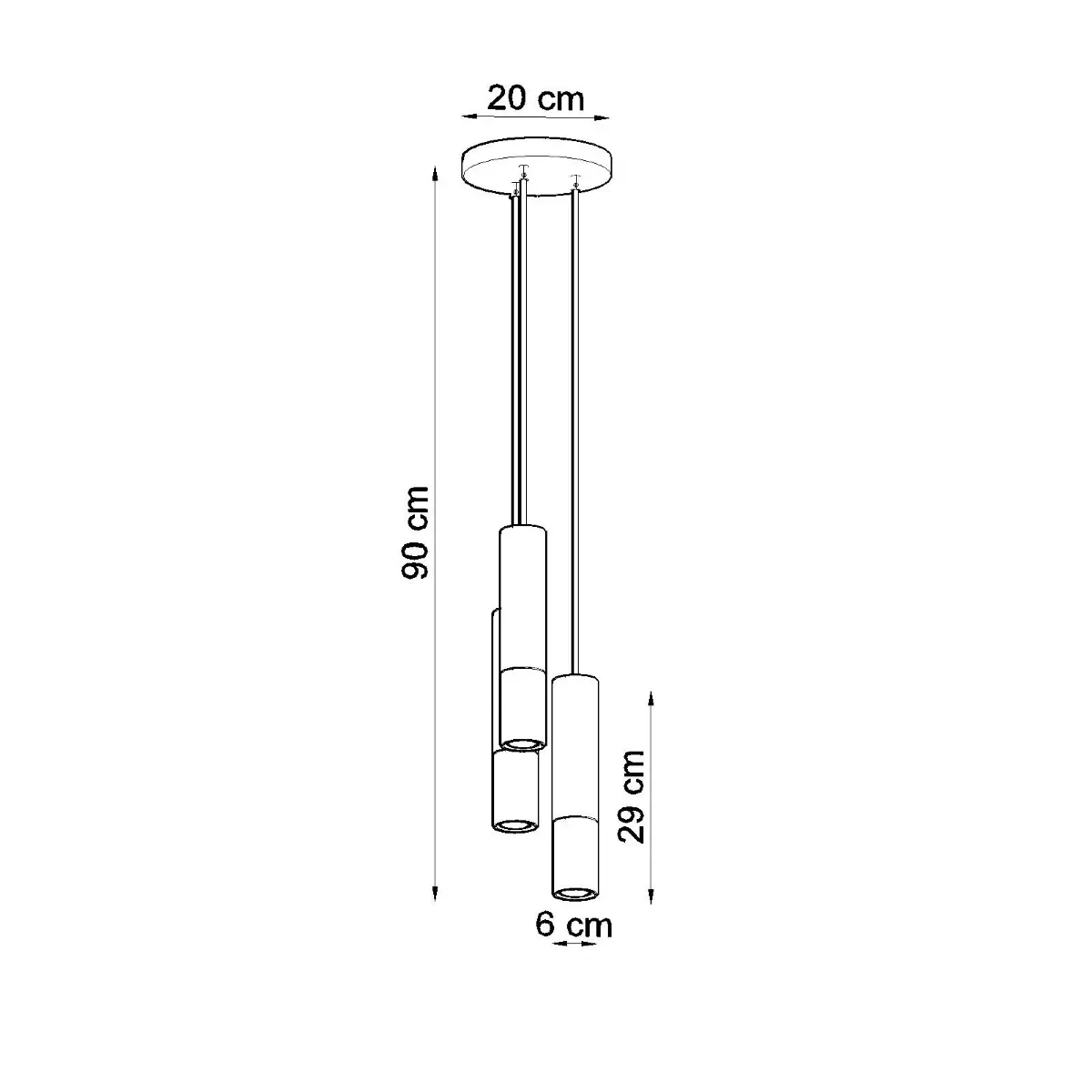 Lampa wisząca LOOPEZ 3P czarny/miedź SL.0949 - Sollux Lighting - obrazek 5