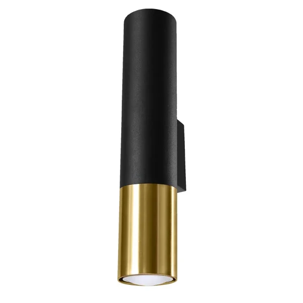 Kinkiet LOOPEZ czarny/złoty SL.0950 - Sollux Lighting