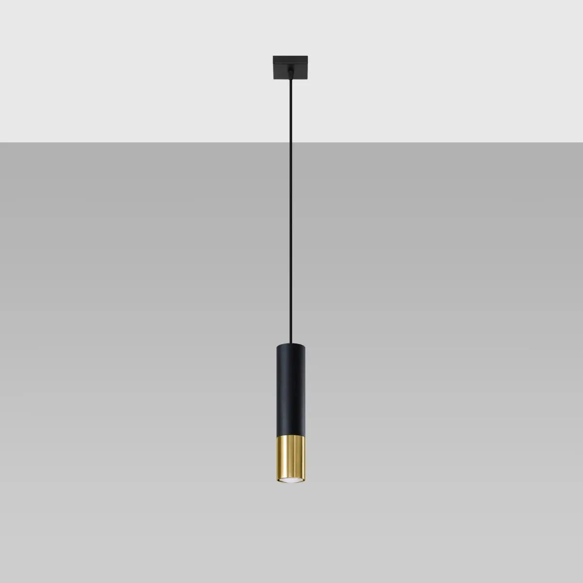 Lampa wisząca LOOPEZ 1 czarny/złoty SL.0952 - Sollux Lighting - obrazek 3
