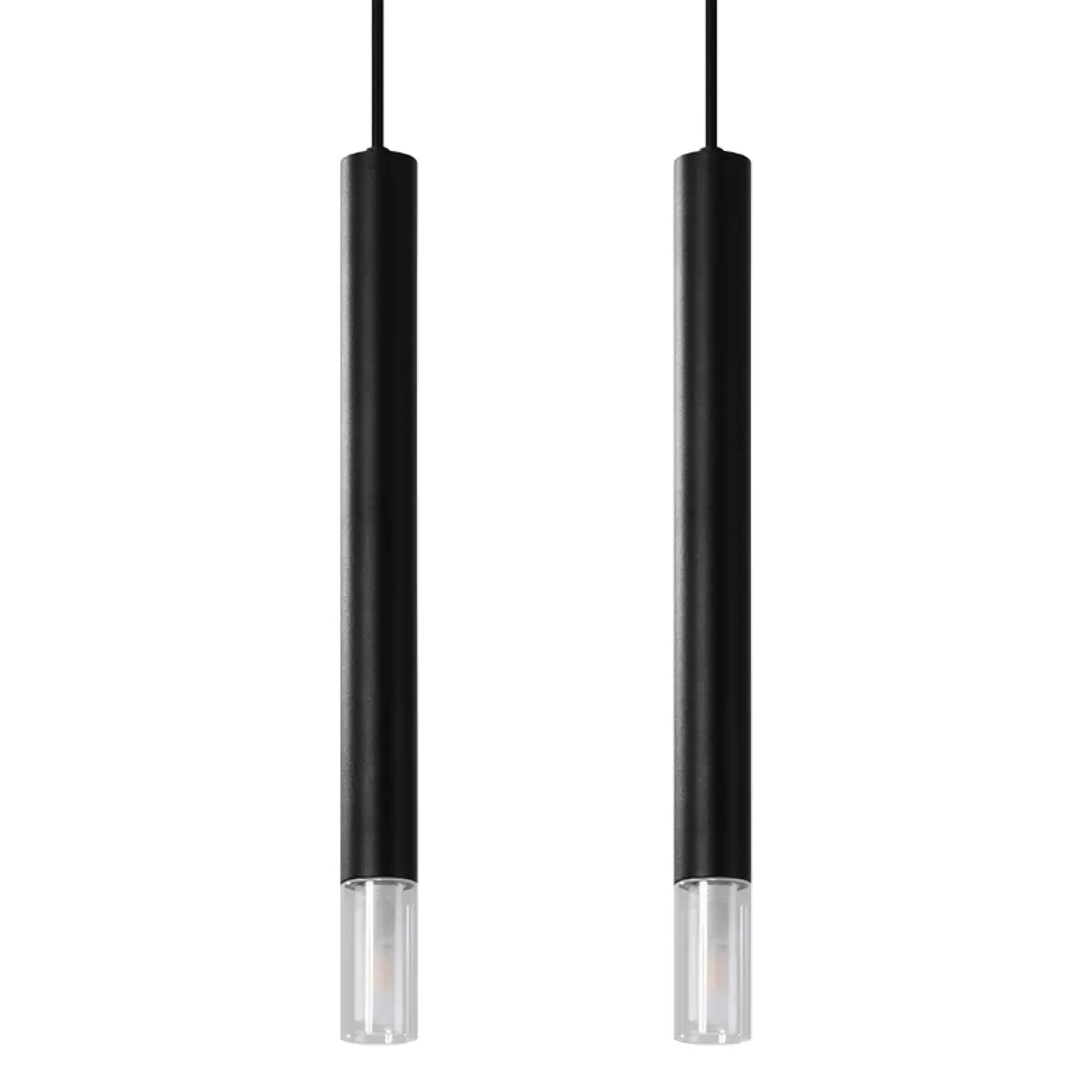 Lampa wisząca WEZYR 2 czarna SL.0961 - Sollux Lighting