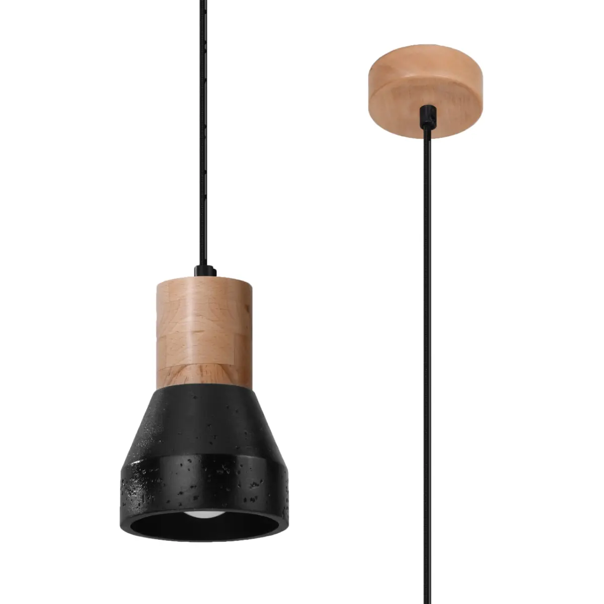 Lampa wisząca QUBIC czarna SL.0963 - Sollux Lighting