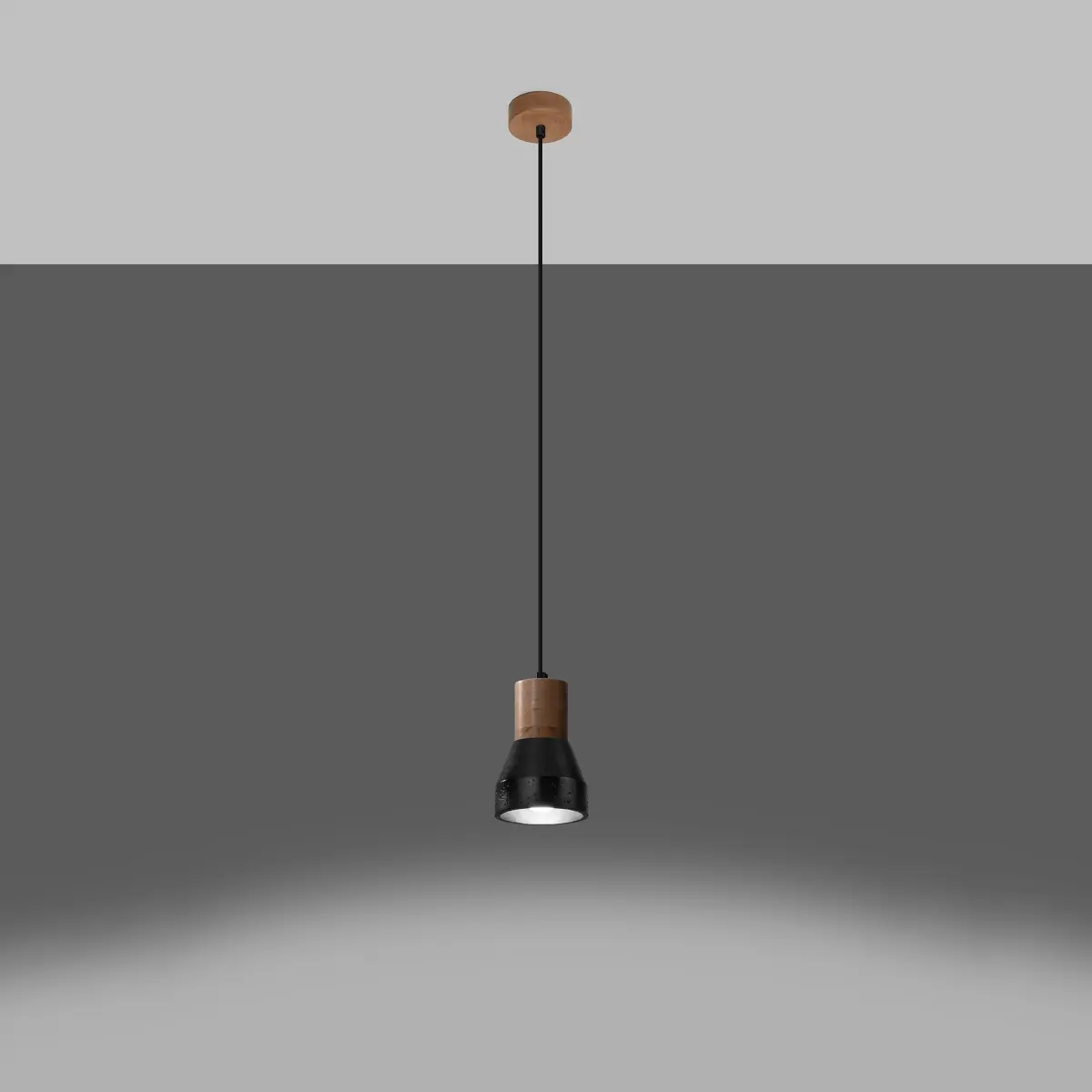 Lampa wisząca QUBIC czarna SL.0963 - Sollux Lighting - obrazek 4