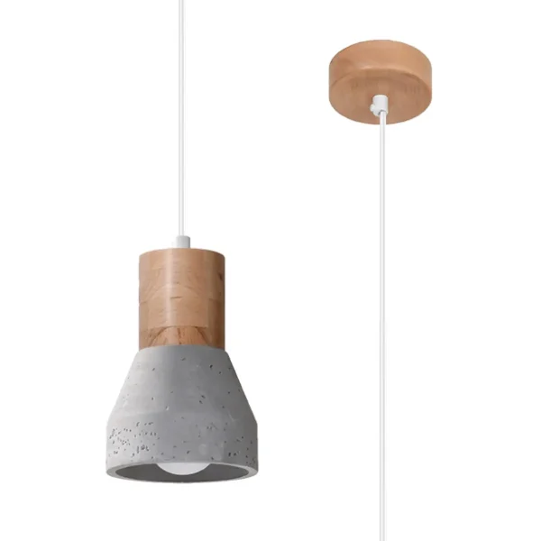 Lampa wisząca QUBIC szara SL.0964 - Sollux Lighting