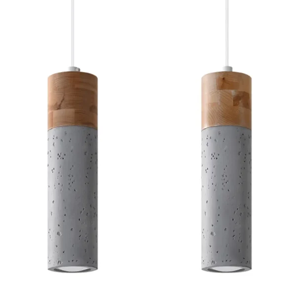 Lampa wisząca ZANE 2 szara SL.0966 - Sollux Lighting
