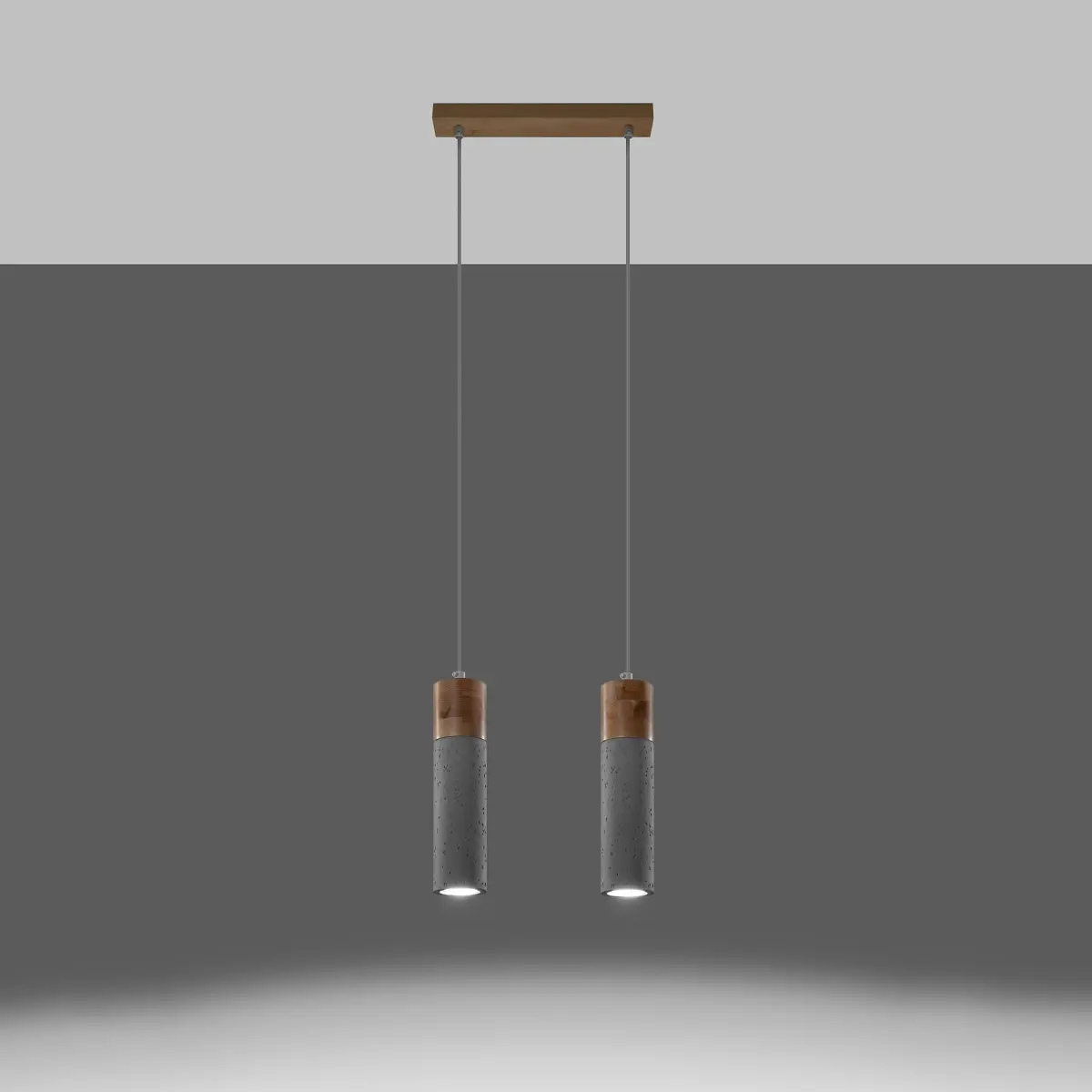 Lampa wisząca ZANE 2 szara SL.0966 - Sollux Lighting - obrazek 4