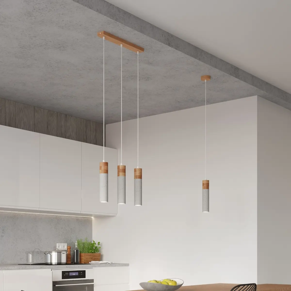 Lampa wisząca ZANE 2 szara SL.0966 - Sollux Lighting - obrazek 8