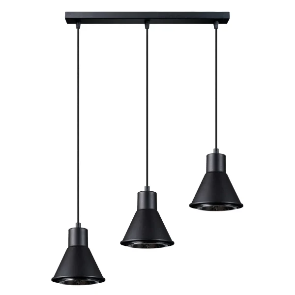 Lampa wisząca TAZILA 3 czarna [ES111] SL.0990 - Sollux Lighting