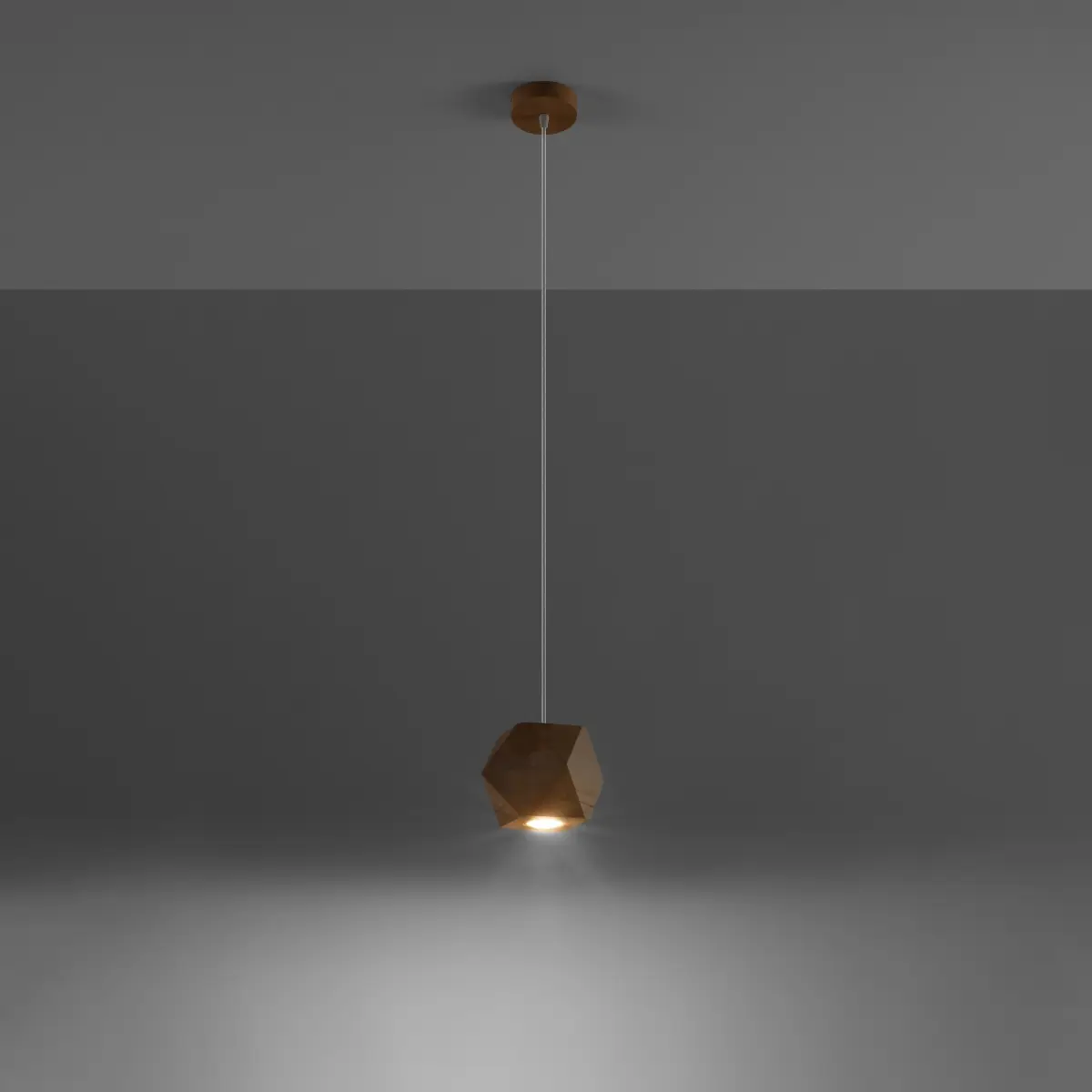 Lampa wisząca WOODY naturalne drewno SL.1011 - Sollux Lighting - obrazek 4