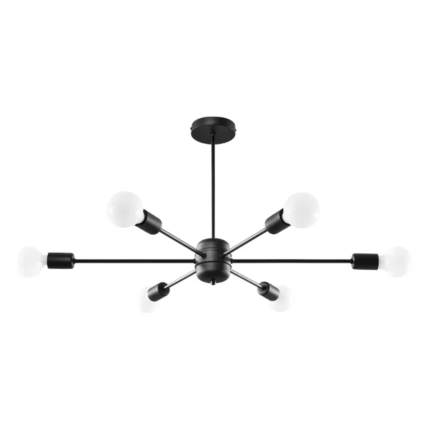 Żyrandol LANGO 6 czarny SL.1023 - Sollux Lighting