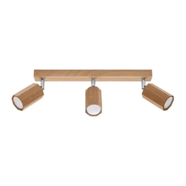 Plafon ZEKE 3 dąb SL.1030 - Sollux Lighting