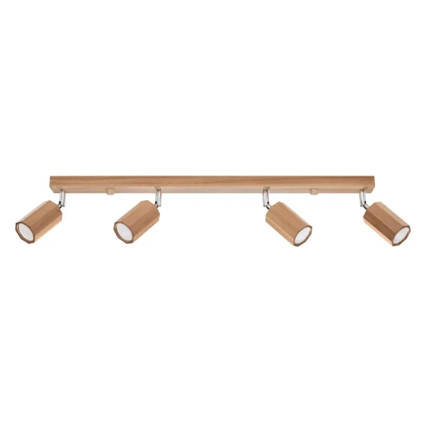 Plafon ZEKE 4 dąb SL.1031 - Sollux Lighting